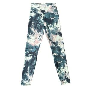 Balance Collection Sage/Pink Athletic Leggings Small